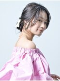 【RAWR】ヘアセット編み込みシニヨン着物くるりんぱモテ髪