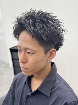 メンズ サロン ドット トウキョウ 町田店(men's salon dot. tokyo) 黒髪スパイキーショート
