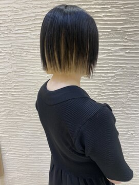 モリオ フロム ロンドン サッポロファクトリー店(morio FROM LONDON) 【morio】札幌ショートボブ インナーハイトーン