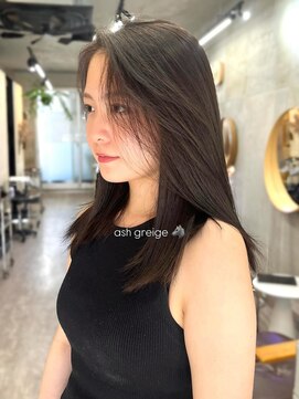 ソルトウォーター(SALT WATER) アッシュグレージュ/地毛風カラー/暗髪カラー/恵比寿/代官山