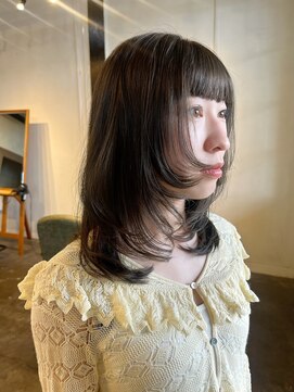 ムード マグ レーベル 南松本(MOOD Mag Label) 大人可愛い大人美人くすみカラーアッシュグレーベージュ