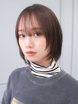 ラフィスヘアー トーン 竹ノ塚駅前店(La fith hair tone) 【La fith】レイヤーカット×シースルーバング×ショートボブ