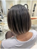 ハイライトカラーグレージュベージュケアブリーチダブルカラー