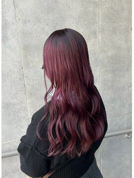 キャパ(CAPA) 韓国ボルドーカラー(茅ヶ崎/20代/ブリーチカラー)