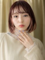 カバーヘア ブリス 戸田公園西口店(COVER HAIR bliss) ミルクティーピンクベージュイヤリングカラーX戸田公園20代30代