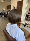 お手入れ簡単♪丸みショートボブ