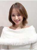 前髪イメチェンうる艶髪大人可愛い愛されワンホンレイヤー
