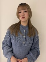 ブランコ 表参道(BLANCO)&nbsp;ワンホンレイヤー/ミルクティーブロンド/ダークブルー/表参道