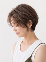 アッシュ 武蔵新城店(Ash)&nbsp;新城明るい白髪染め白髪ぼかしハイライト 大人ショートボブ