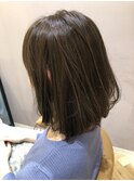 オシャレ可愛いカーキグレージュボブ☆担当 副店長 川上功介