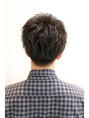 【ヨシザワ人形町】20代30代アップバングツーブロックショート