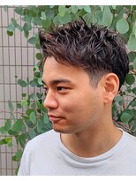 パール(PEAR+L)&nbsp;マッシュウルフ×メンズ×メンズカット×かき上げヘア