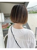 [OCEAN Hair&Life藤原純] ミニボブ×裾カラー×バレイヤージュ☆