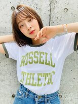 ロジッタ(ROJITHA)&nbsp;【ROJITHA原宿表参道】アッシュベージュ×まるみボブ