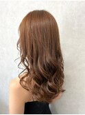 フェミニンロング×マロンブラウン