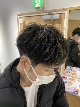 クオル 立川(QOL) ハイライト メッシュキャップ 短髪 カラー ハイトーン