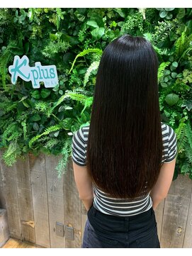 美容室ケインズナチュール ロング[アッシュブラック/ネイビーグレー/アッシュオリーブ]