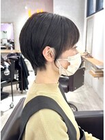 ラッキーヘア 加古川(Lucky Hair)&nbsp;フェミニン感◎暗髪マッシュショート【カドワキ】