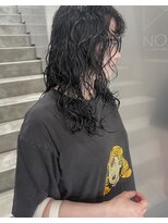 ノード(NODO)&nbsp;ロングウルフ＋スパイラルパーマ