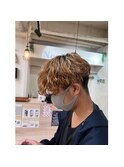 MEN'SHAIR/アップバング/ツーブロック/束感ショート/波巻き
