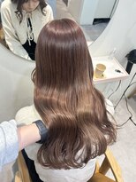 ブリーチなしでミルクティーベージュ