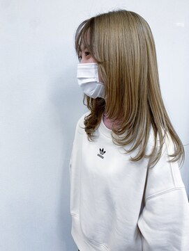 トップヘアー 玉島店(TOP HAIR) 《TOPHAIR 玉島店/ ぴーち》ワンカールミディ×オシャレイヤー