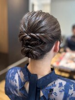 アロマ ヘアルーム 池袋店(AROMA hair room)&nbsp;ボブアレンジきれいめお呼ばれ和装ヘア/池袋/池袋東口