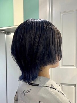 マティーナ ヘアー 池袋(Matina hair) 【ショートウルフ×インナーブルー】20代30代40代50代