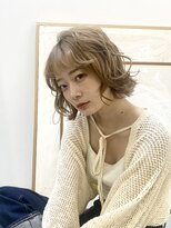 サンクチュアリー ウィズ コネクト(Sanctuary with connect)&nbsp;切りっぱなしボブ×パーマ風アレンジ