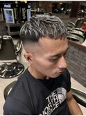 クロップスタイル/ハイフェード/ホワイトメッシュ