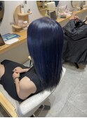《城東区/緑橋/女性サロン》ネイビー♪（ブリーチ２回以上）