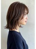 30代40代50代外ハネミディアムレイヤー髪質改善酸性ストレート