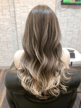 プログレス フレスポ富沢店(PROGRESS) バレイヤージュ/シルバーベージュ/10代20代30代