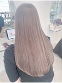 シルバーグレージュ/グレージュ/透明感カラー/ハイトーン/艶髪