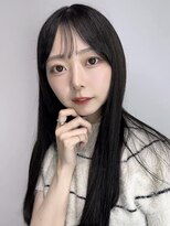 20代 30代 髪質改善×うる艶ブラックスーパーロング