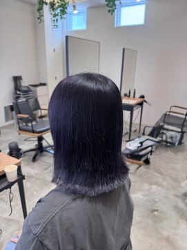 ブリーチありバイオレットカラー