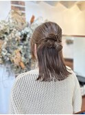 大人カチモリハーフアップ＊