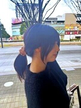 チャプター 千葉ニュータウン中央店(chapter) 顔周りカットレイヤーボルドー