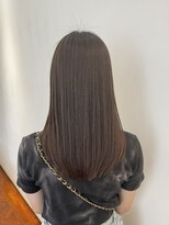 アンソル オブ リシェール(N'SOL of RICHAIR)&nbsp;縮毛矯正/くびれヘア/アプリコットオレンジ/夏のヘアアレンジ