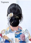 浴衣着付けヘアセット☆カチモリスタイル