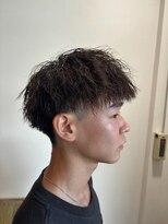 ヘアーワークス ボナ(HAIR WORKS bona.)&nbsp;躍動感あふれる◎ハードスパイラルマッシュ/ツーブロック