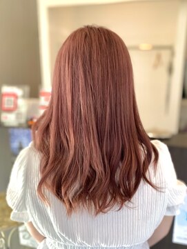 アレーズバイベニボンズ(Alaise by Beni,Bond's) コーラルピンク×やわらかカール