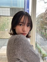 ビュートリアム 南青山(BEAUTRIUM)&nbsp;伸ばしかけも可愛く/外はねミディアムレイヤーボブ