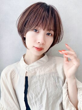 セイドット リー(Say. Ree) say.ショートボブひし形ショートオリーブグレーアッシュ小顔