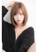 山村/前下がりボブ/ナチュラルボブ/ストカールボブ/髪質改善銀座