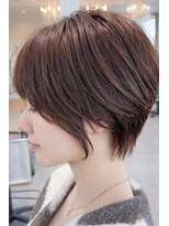 グランデュール 東静岡池田店(GRANDEUR)&nbsp;大人ショートボブ  アースカラー 髪質改善 くびれヘア