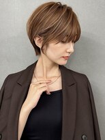 ジルブラン(JIL BLAN)&nbsp;表参道ボブ白髪ぼかしハイライトショートボブカット30代40代