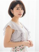 ワンカールボブ/小顔/ベージュ/レイヤー/韓国/ショートボブ/sk24
