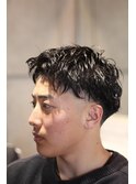 ツーブロアップバング