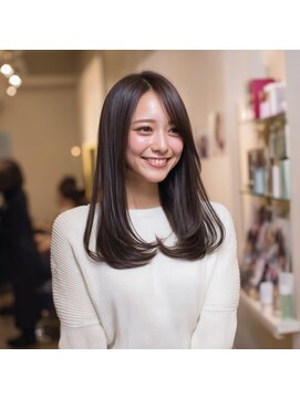 ディアーズ 秋田泉中央店(Dears) ミルクティーブロンド/ダークブルー/デジタルパーマ/秋田駅